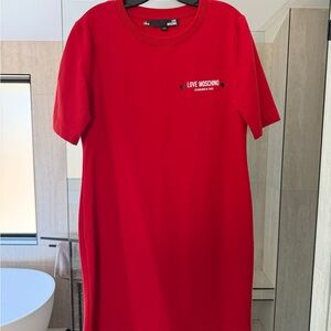Love Moschino Bold Red Short Sleeve Tee